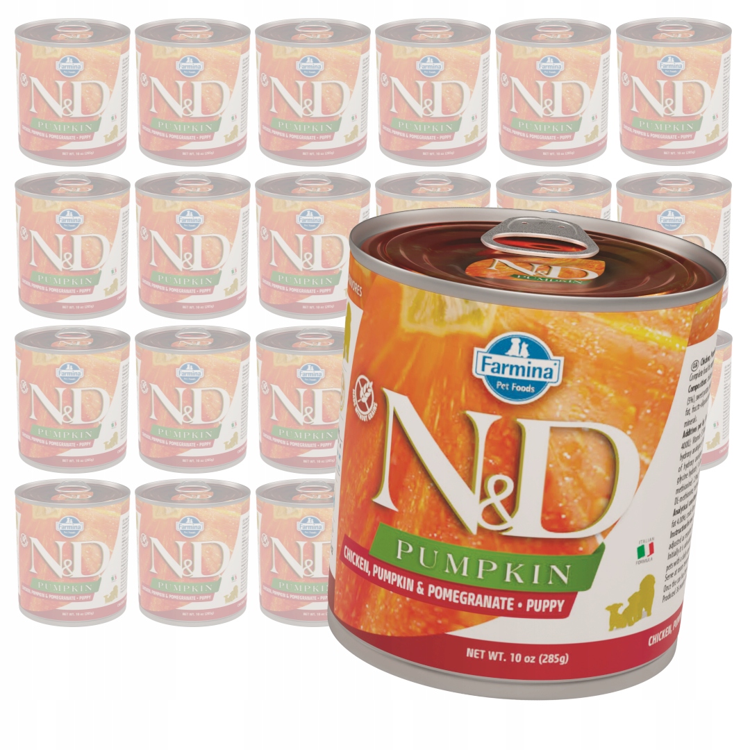 Levně Farmina N&d Dog Puppy 24x285g Krmivo pro štěňata Kuřecí dýně Granátové jablko