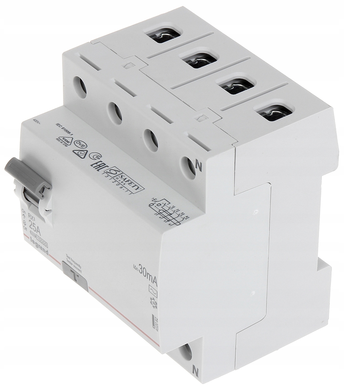 Proudový Chránič LE-402062 Třífázový, Typ Ac 30 mA 25 A Legrand