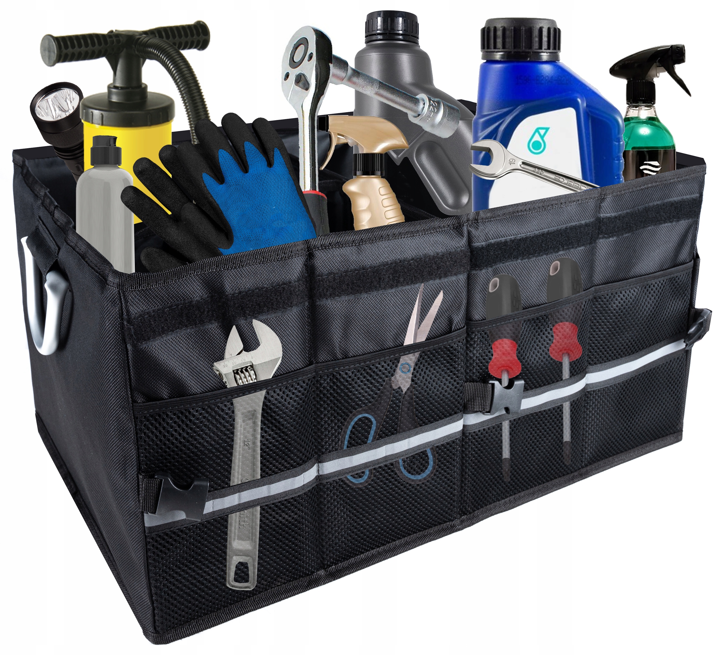 Organizer Do Bagażnika Samochodu Auta Sztywny Duży