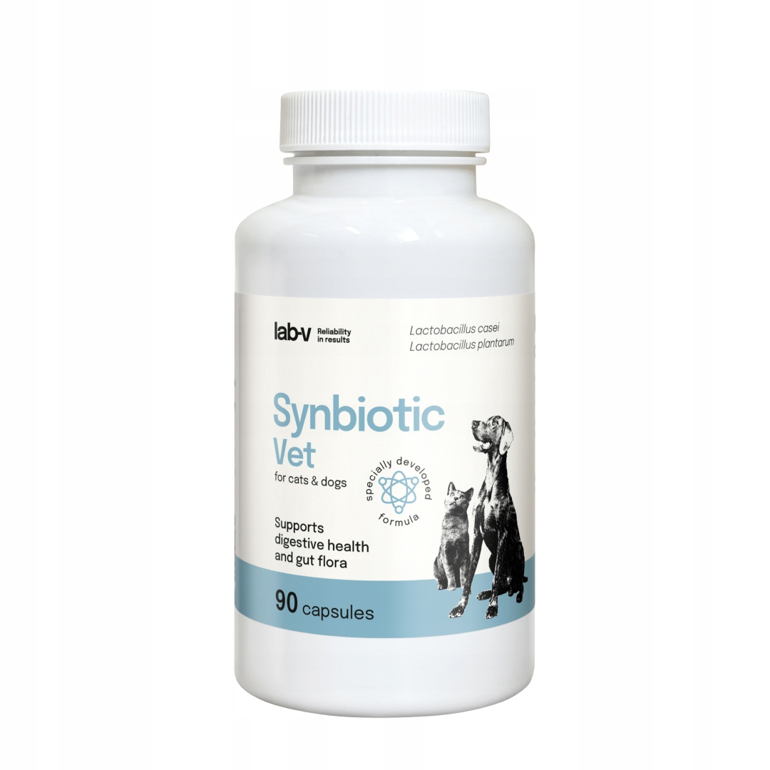 Lab-v Synbiotic Vet – Podpora trávicího traktu 90 kapslí