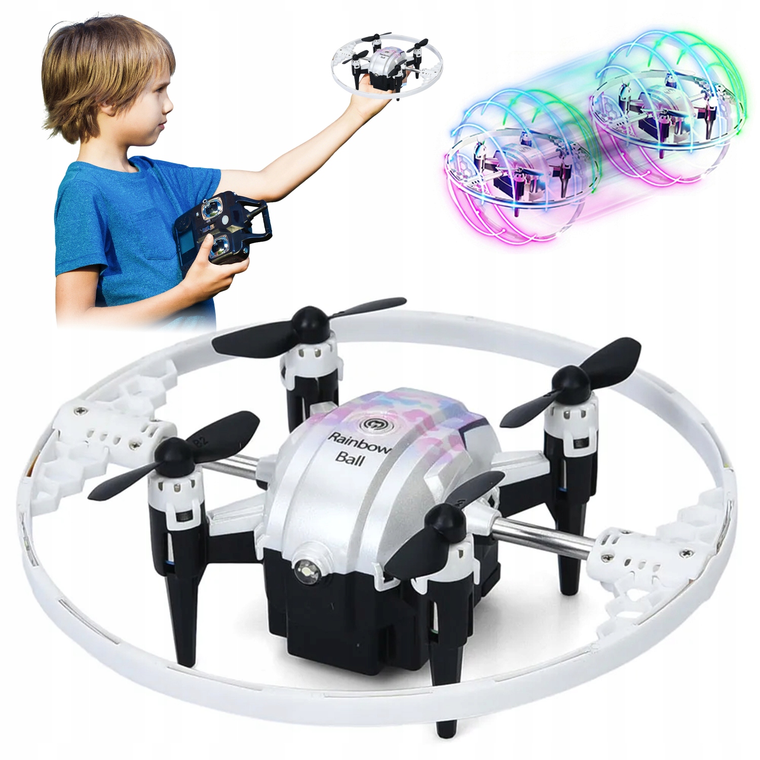 Profi Dron Do Parku Rgb Dálkové Ovládání Samocentr. Intel. Pro Trávník