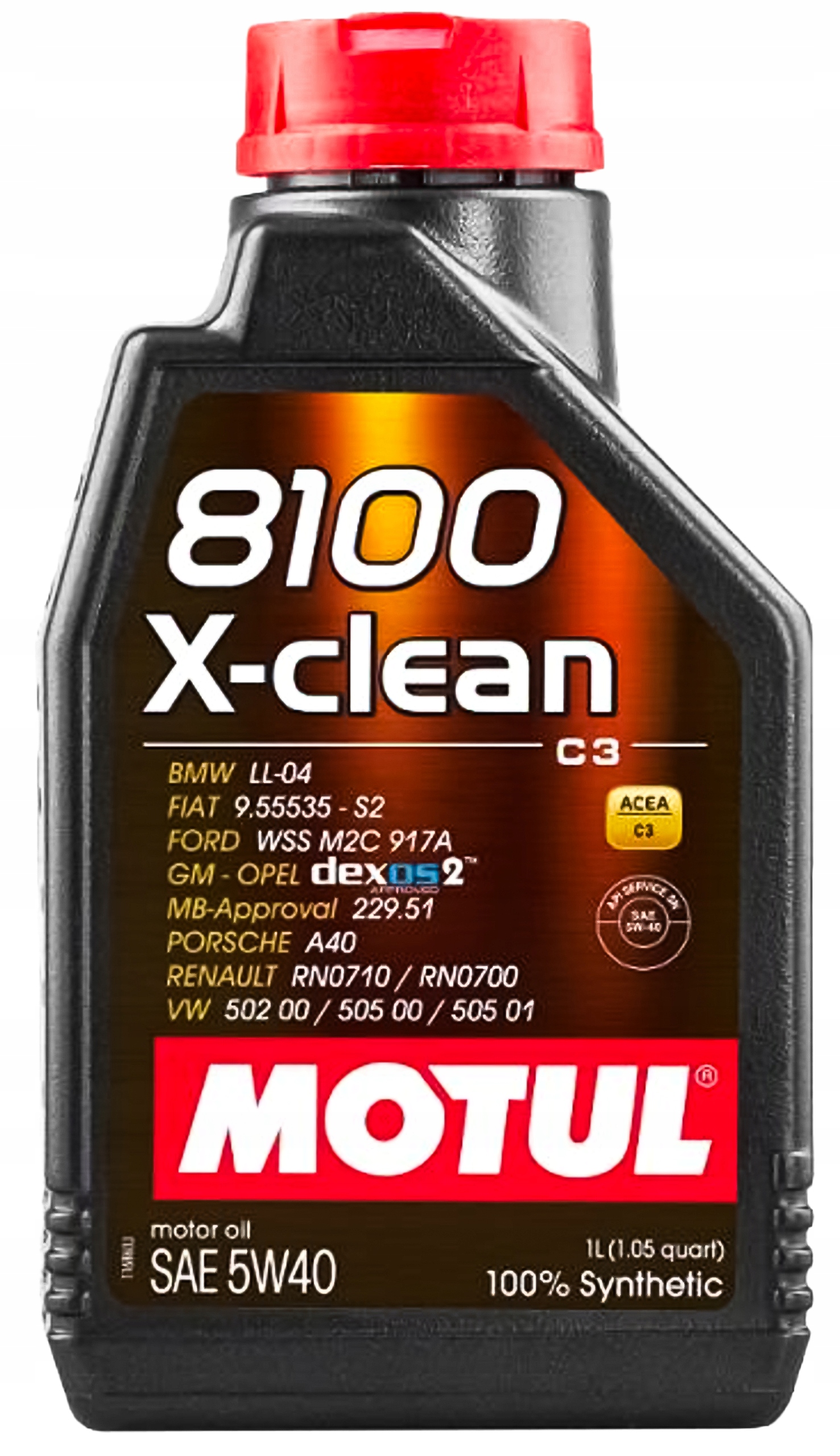 Olej motul 5v40 1 l 8100 x-clean c3 505 00 505 01 229 31 229 51 Motul