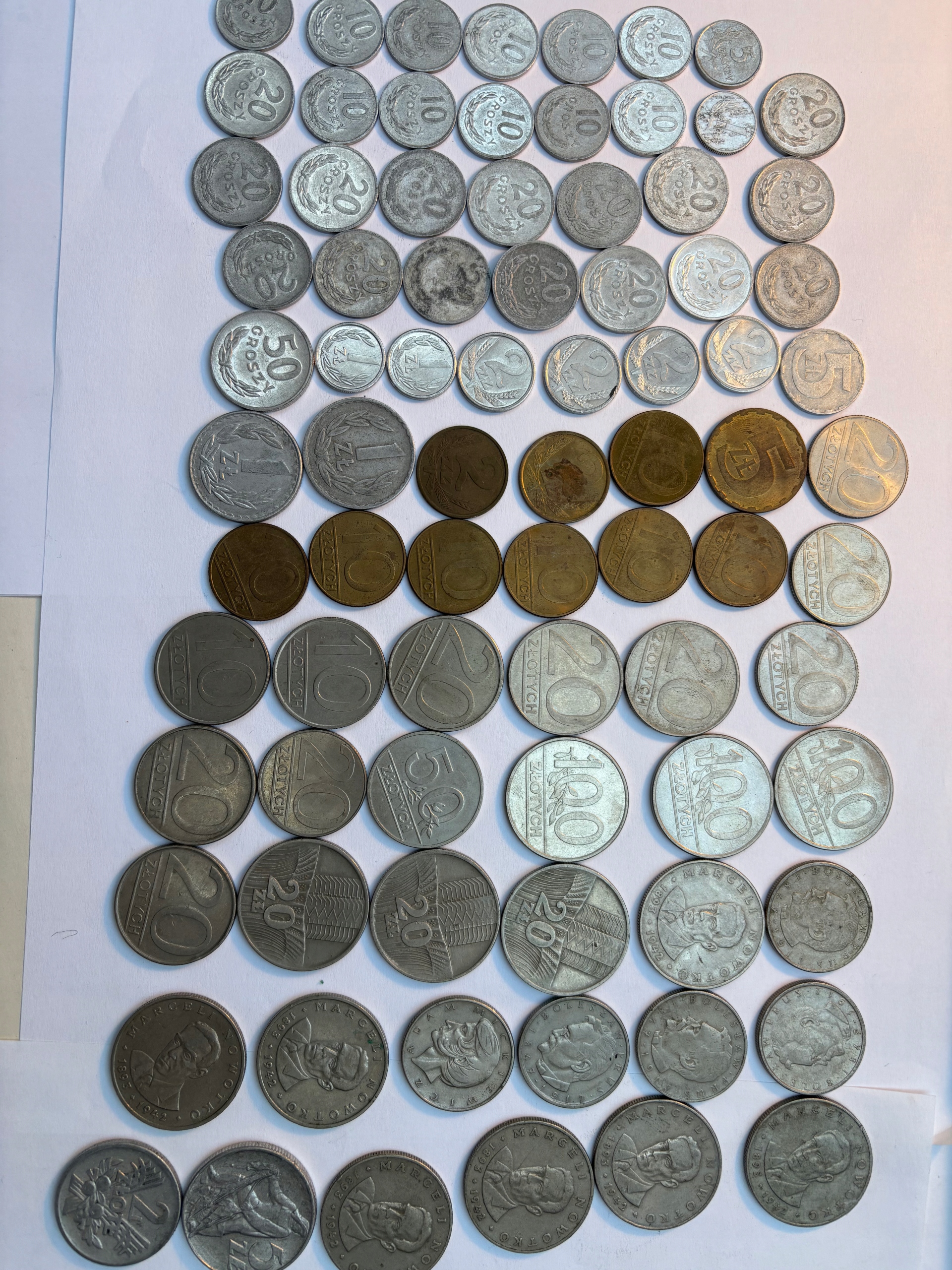 HIT ZESTAW POLSKICH MONET OBRAZKOWYCH PRL NR L