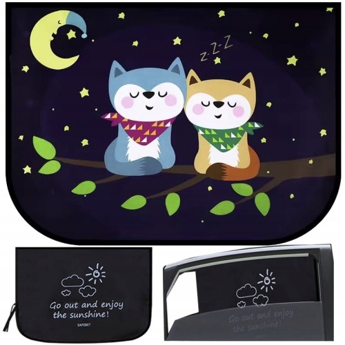 Osłona przeciwsłoneczna elektrostatyczna 2 szt. Uv 60x45 cm