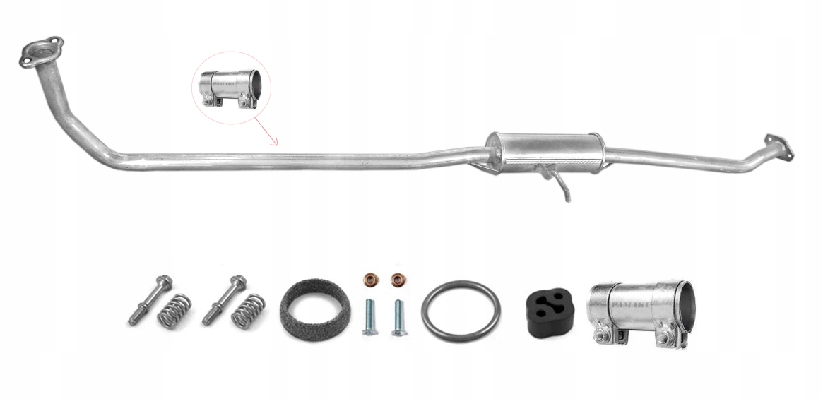Daewoo Tico 0.8 30 kW (od roku 1991) Tlumič Pro Verzi Bez Katalyzátoru