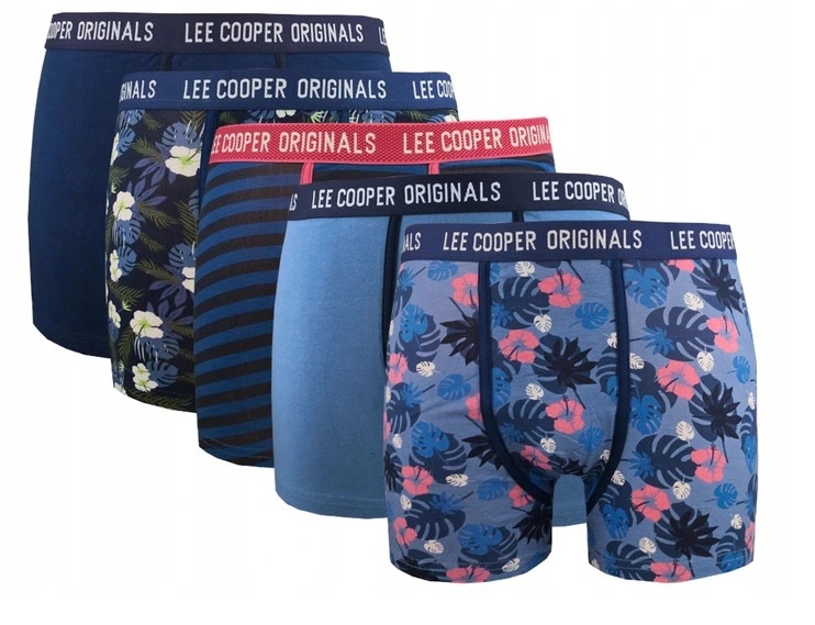 

Lee Cooper Wzory Męskie Bokserki - 5pak- r. XL