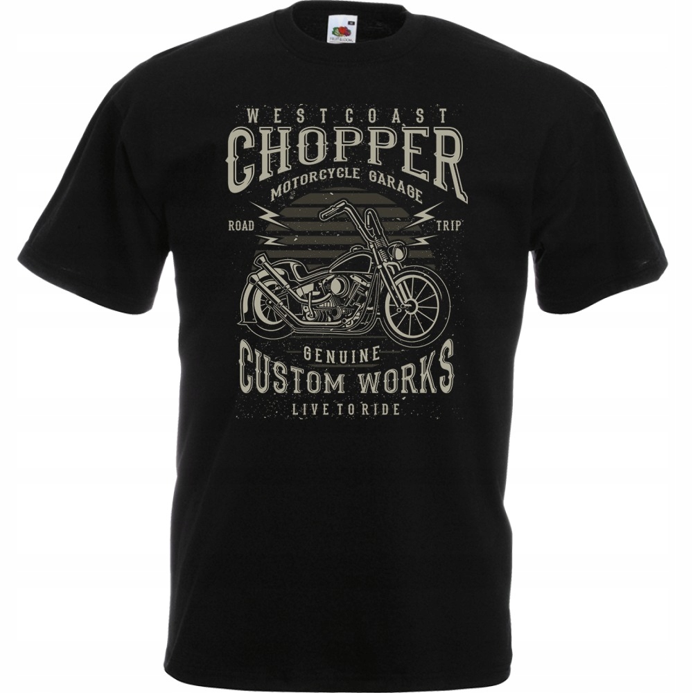 

Koszulka motor motocykl chopper S czarna