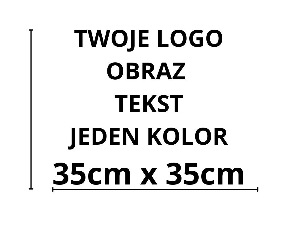 Naklejka Bez Tła Na Auto Szybę Witrynę Twoje Logo Obraz Tekst 35x35cm