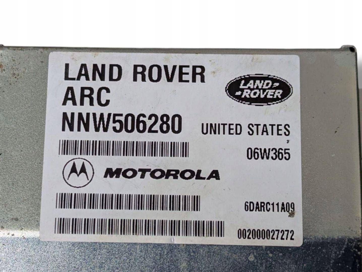 module multimedia Land Rover Range Rover Sport L320 2006 NNW506280