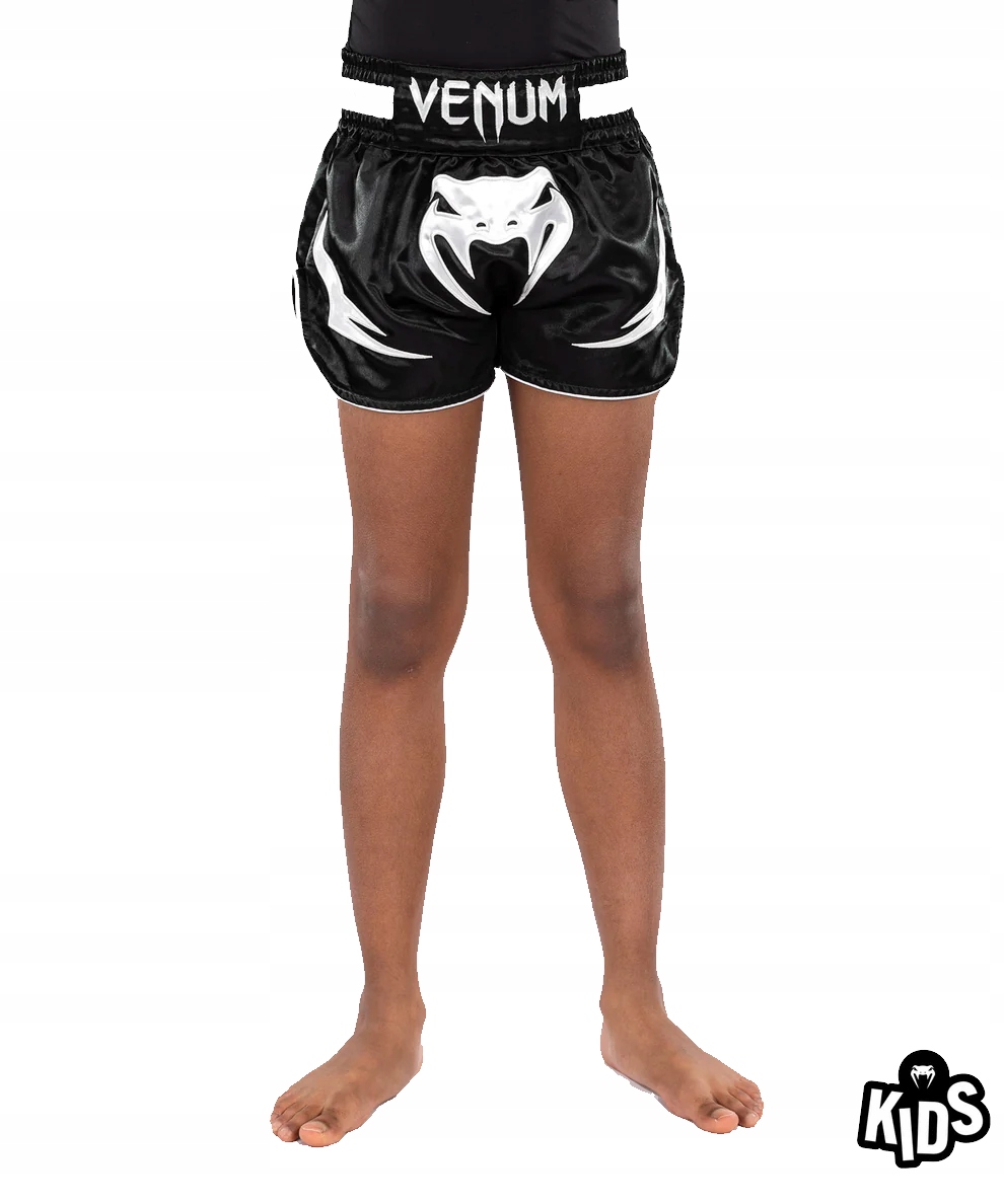 Venum Spodenki Muay Thai Dziecięce Shorts Inferno Kids Black 8 lat