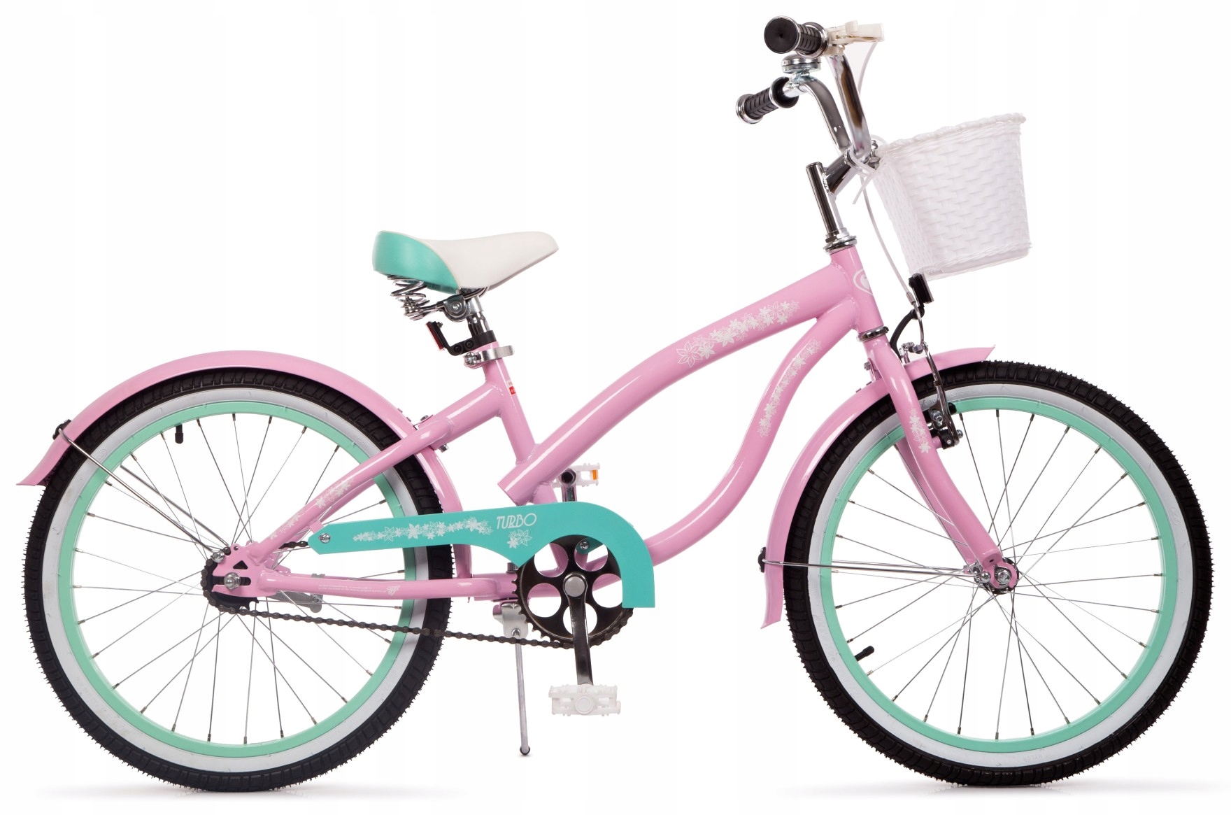 Polski Rowerek 20" Dziecięcy Dla Dziewczynki 5-8 lat Rower Cruiser Stopka