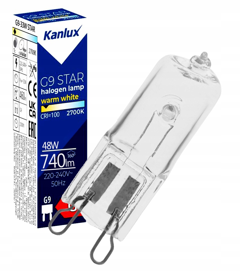 

Żarówka halogenowa G9 48W Star 230V