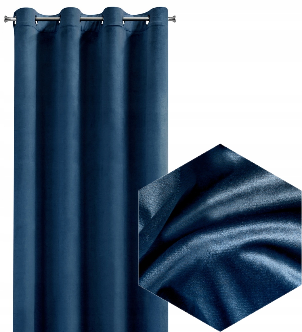 

Grube Gotowe Zasłony Zaciemniające Welur Premium