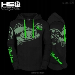 Mikina Black Bass Fishing Mania HotspotDesign velikost M