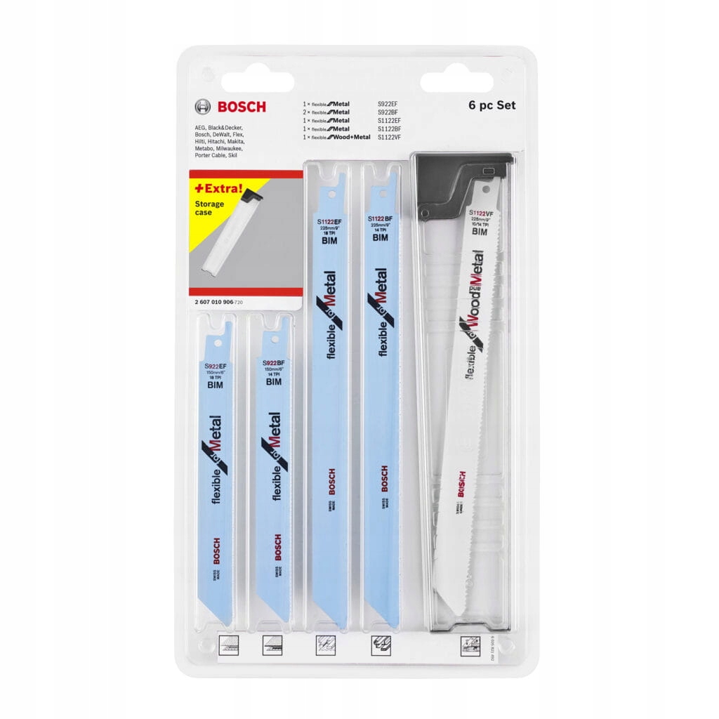 Ostrza do pilarki szablastej 6 elementów