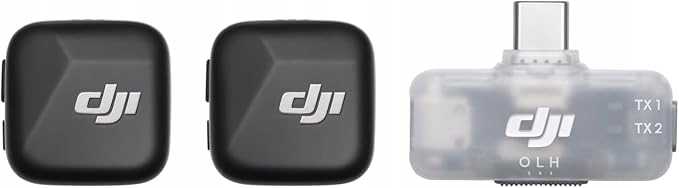 Kondenzátorový mikrofon Dji Mic Mini 2 vysílače 1 mobilní přijímač