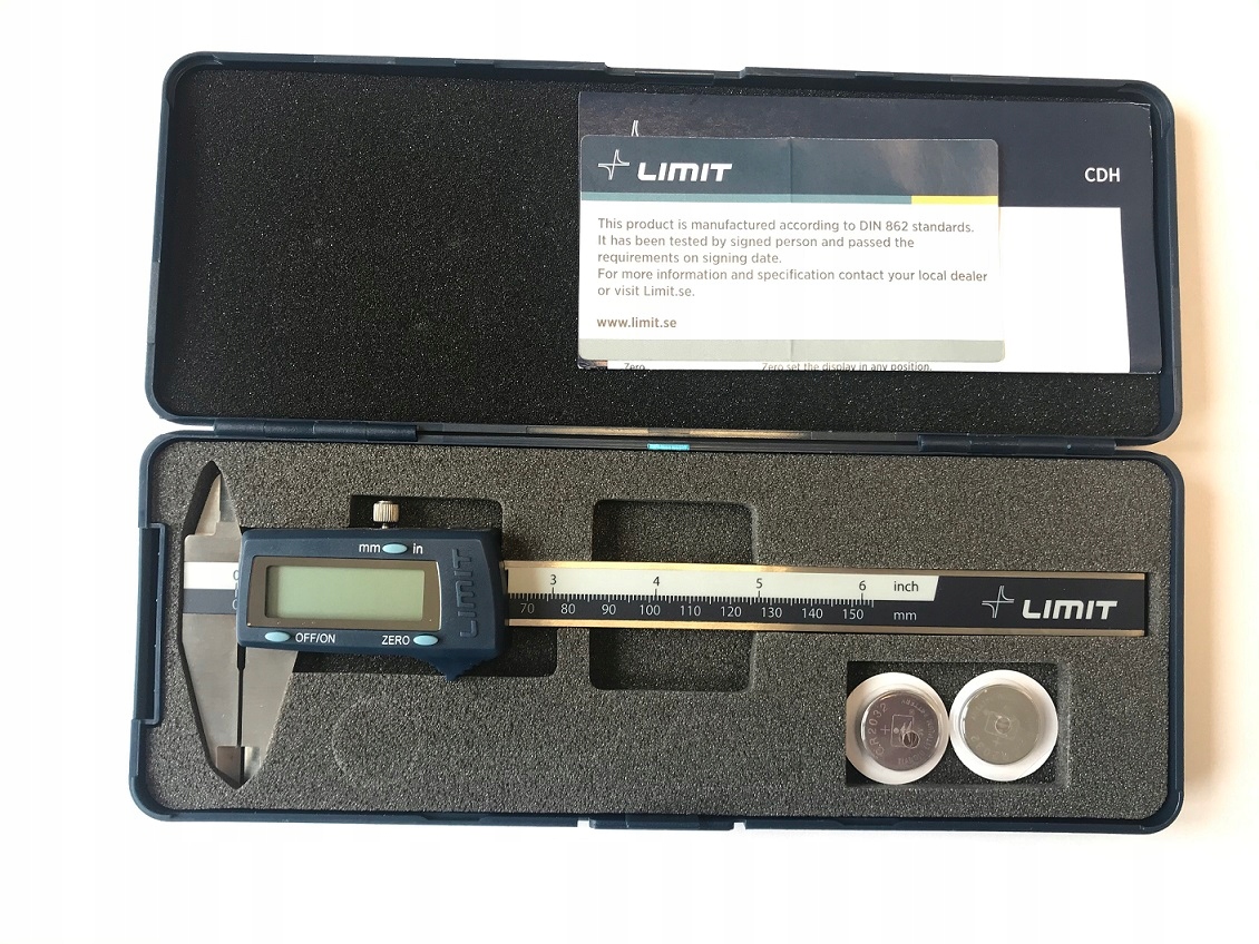 Suwmiarka elektroniczna DIN 862 CDH 150mm ±0,03mm Limit Marka Limit