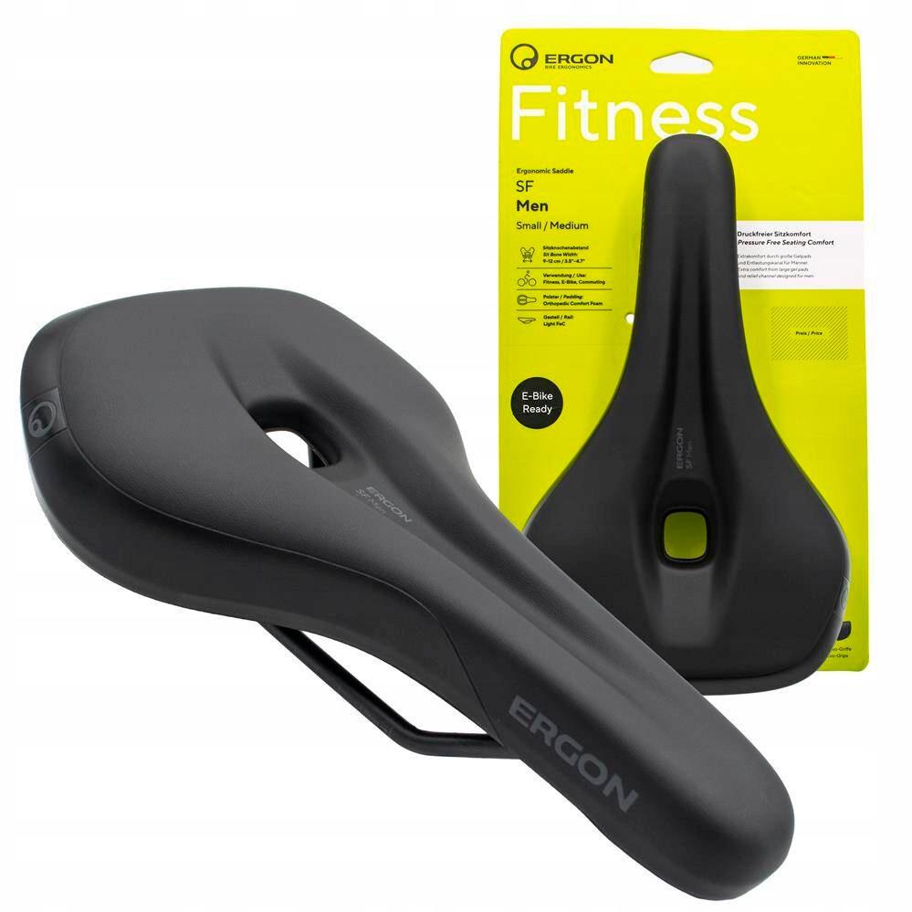 Ergonomické sedlo na kolo s otvorem Ergon Sf Men, velikost S/m, černé