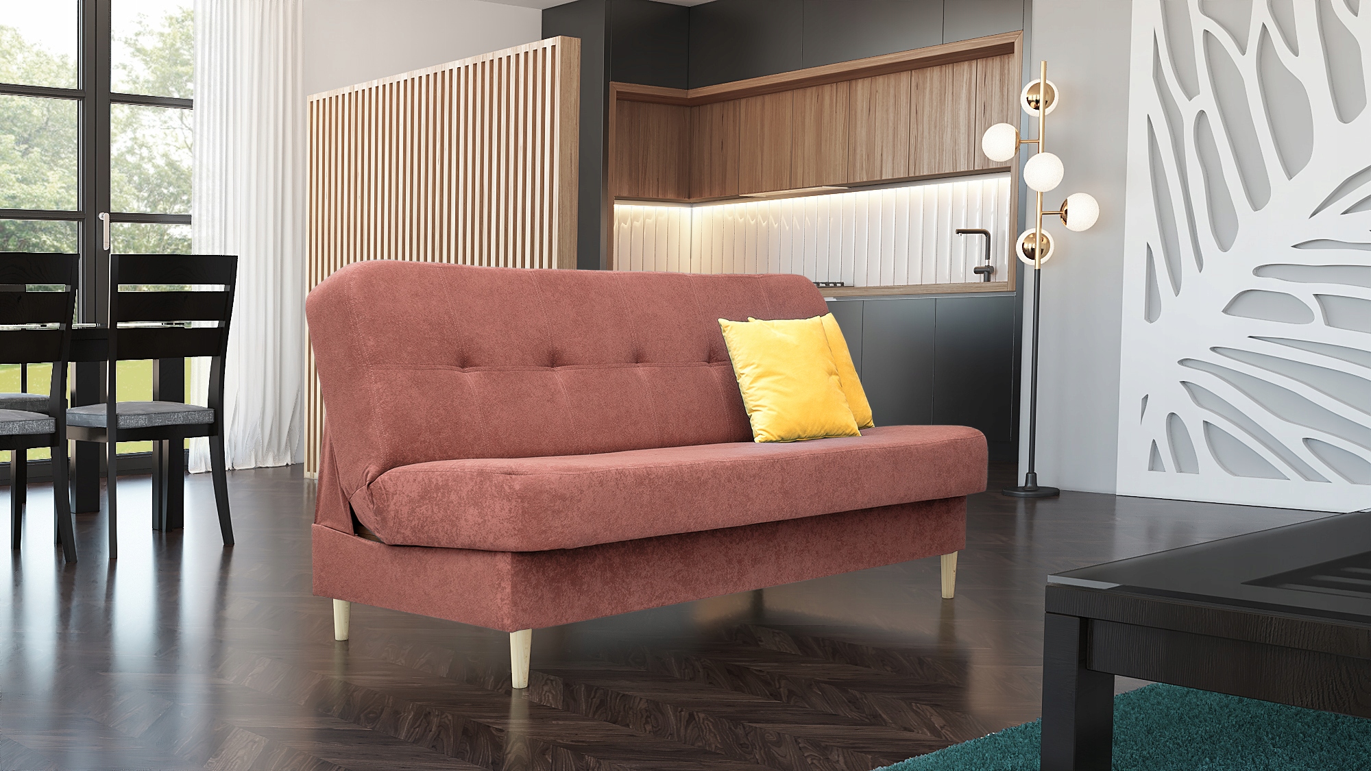 Wersalka MIKA -bez boków sofa kanapa pojemnik