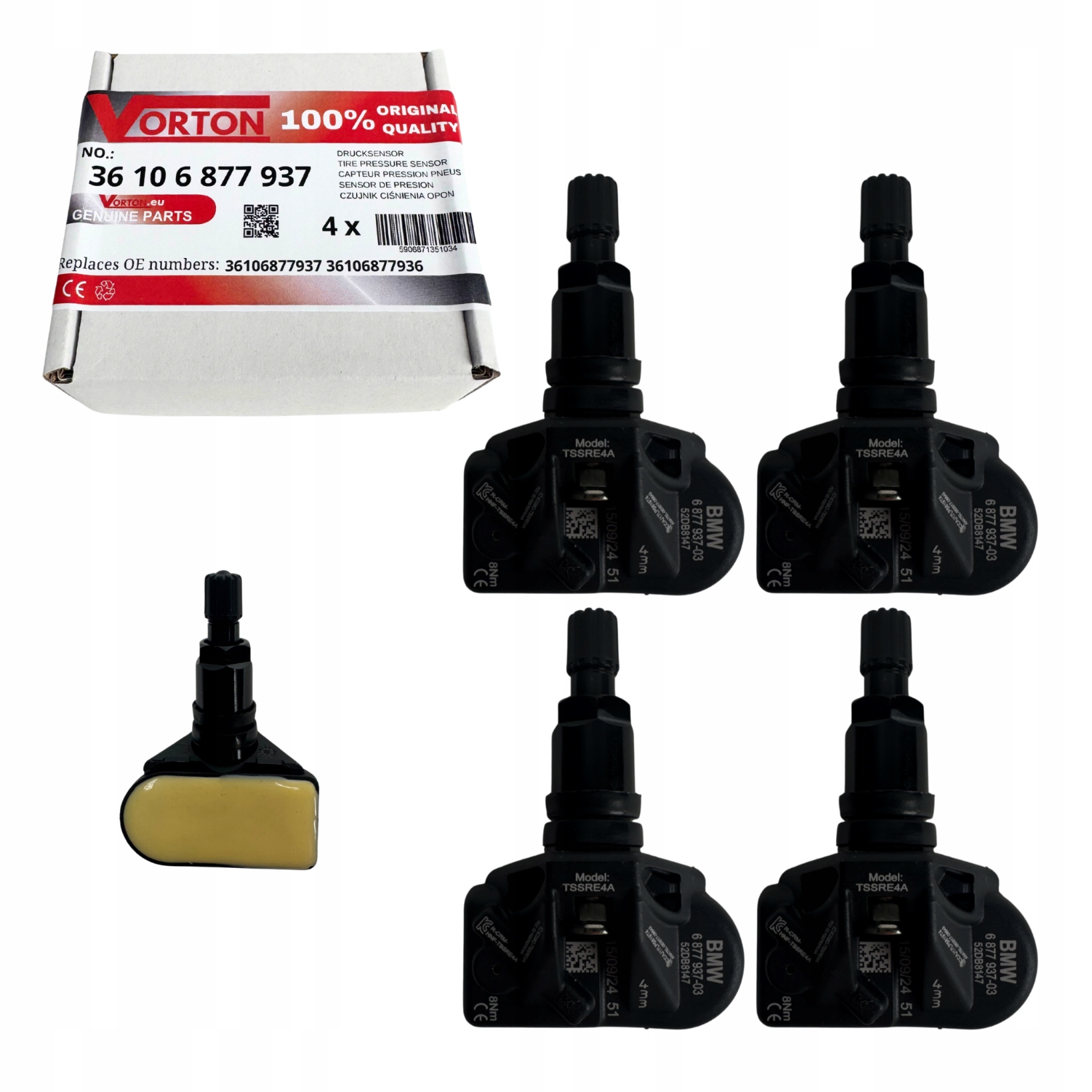 4X Senzor Tlaku Pneumatikách Snímače Tpms Bmw i4 G26 i5 G60 i7 G70 Z4 G29