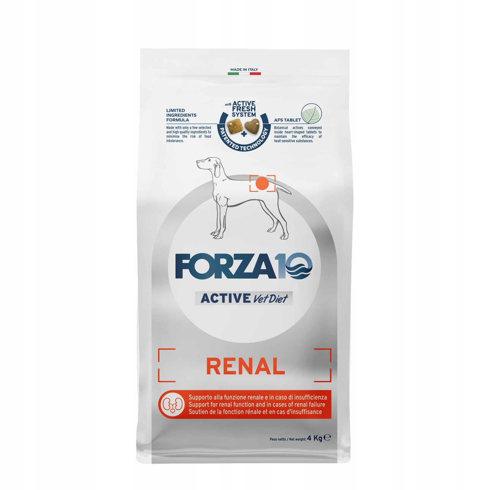 Forza10 Veterinární dieta Renal Active pro psa 4 kg