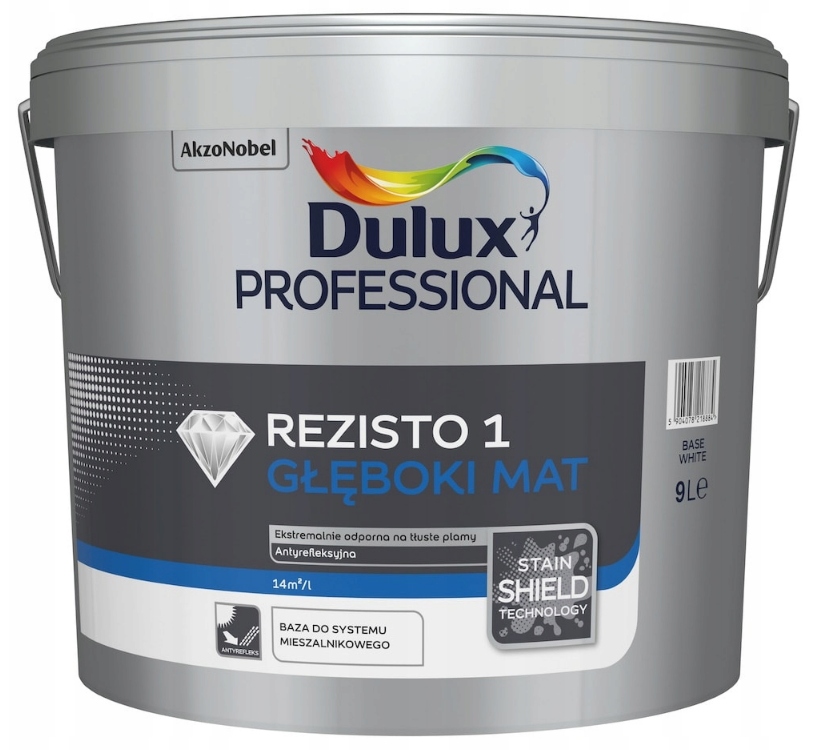 Rezisto 1 farba na steny 9l hlboká matná Farby!!! Dulux Professional
