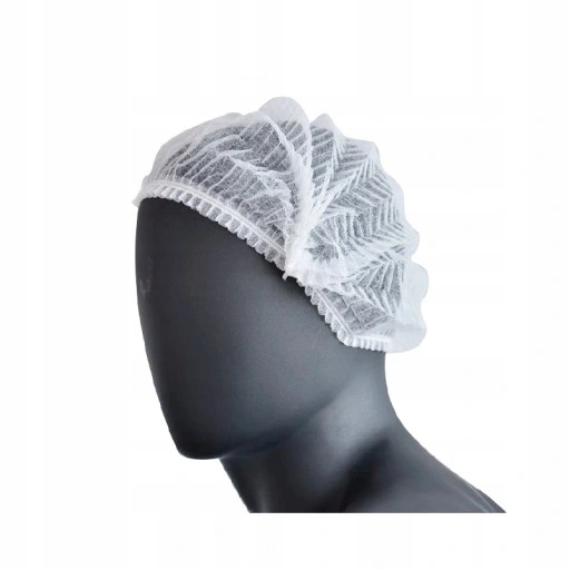 Czepek Jednorazowy Harmonijka Clip Czepki Medyczne Z Włókniny 100 sztuk