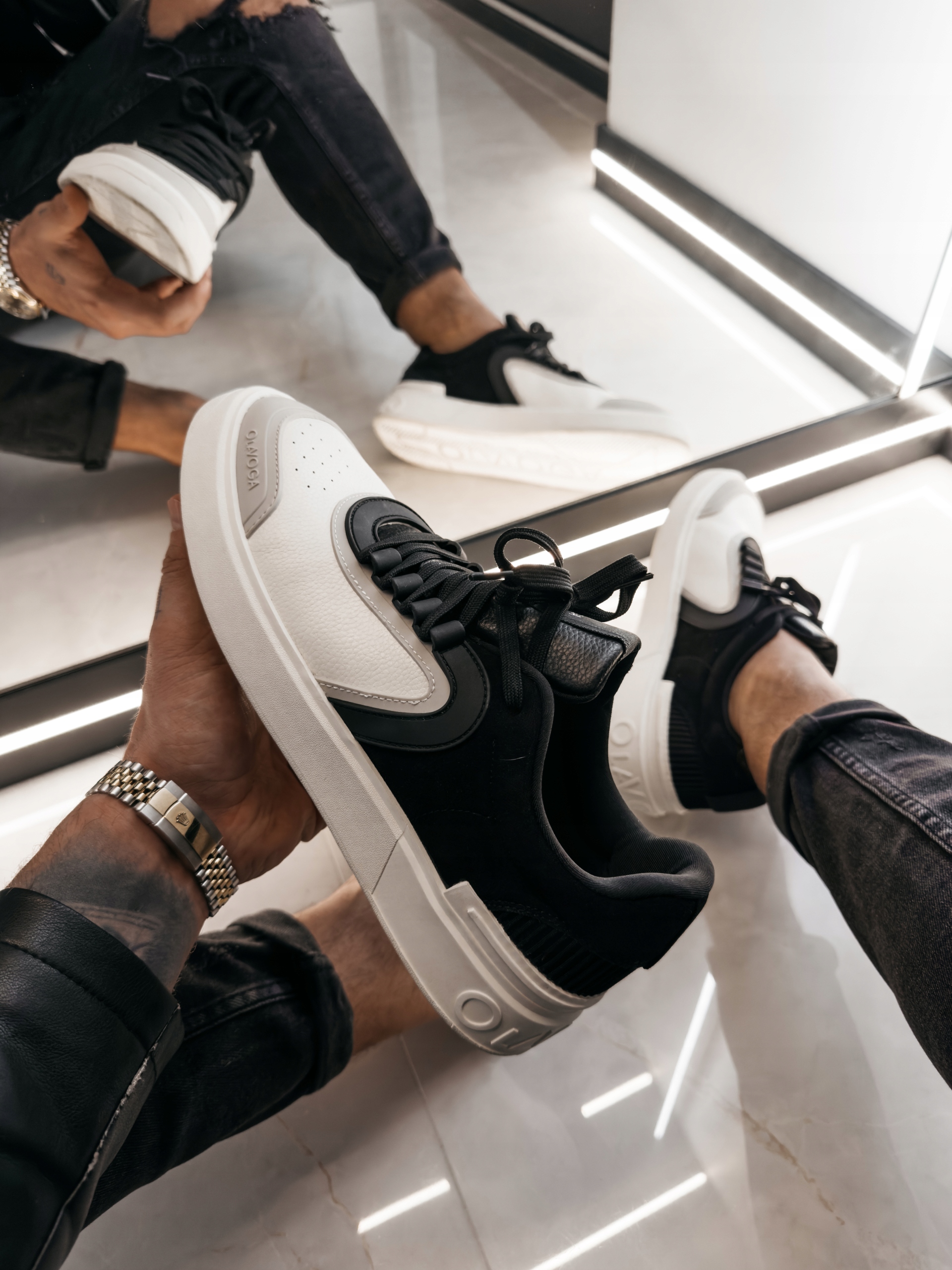 Pánské Boty Jank Olavoga Černá Šedá 45