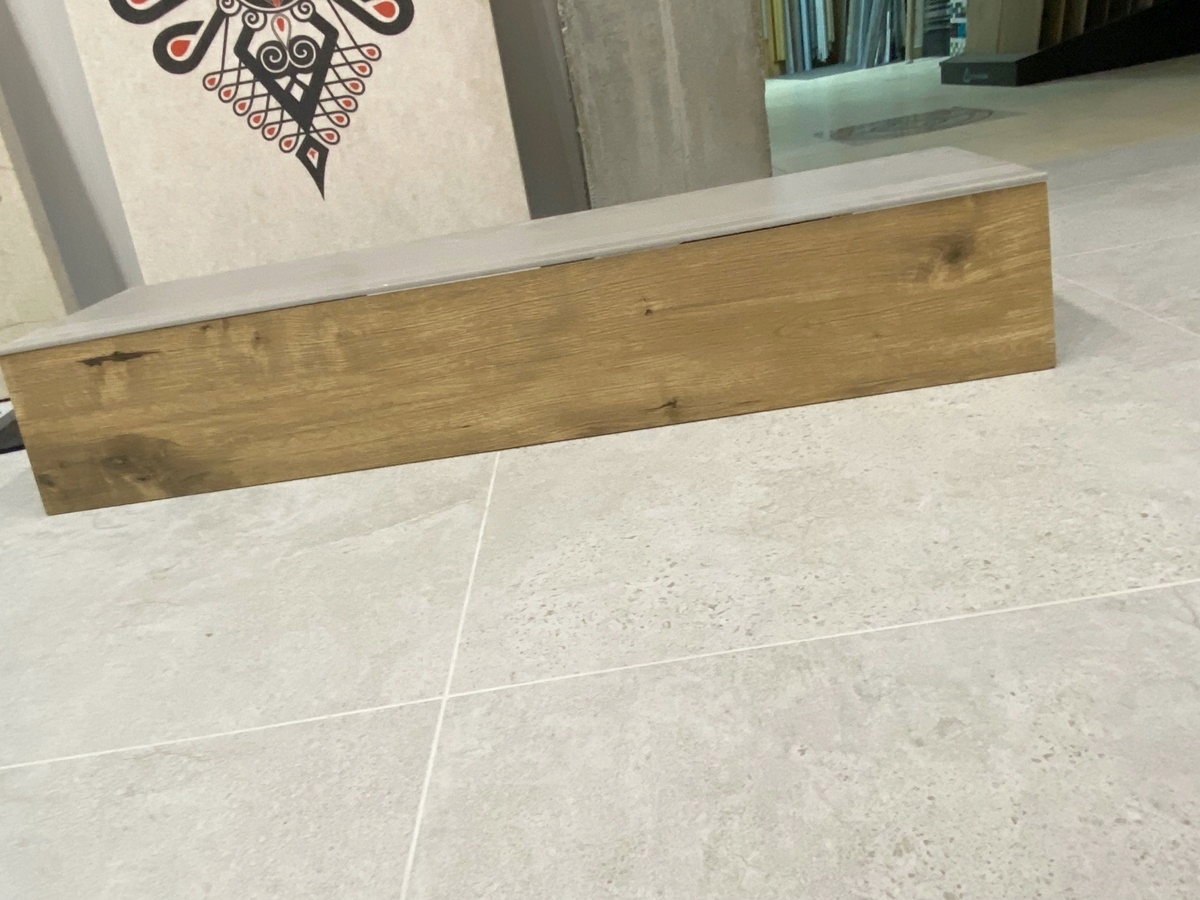 Gres schody stopnica 30x120 szara + podstopnica deska Marka Home Design