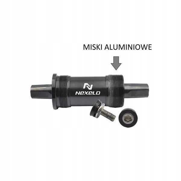 Wkład suportu Nexelo 127,5 mm Ł-maszynowe + śruby