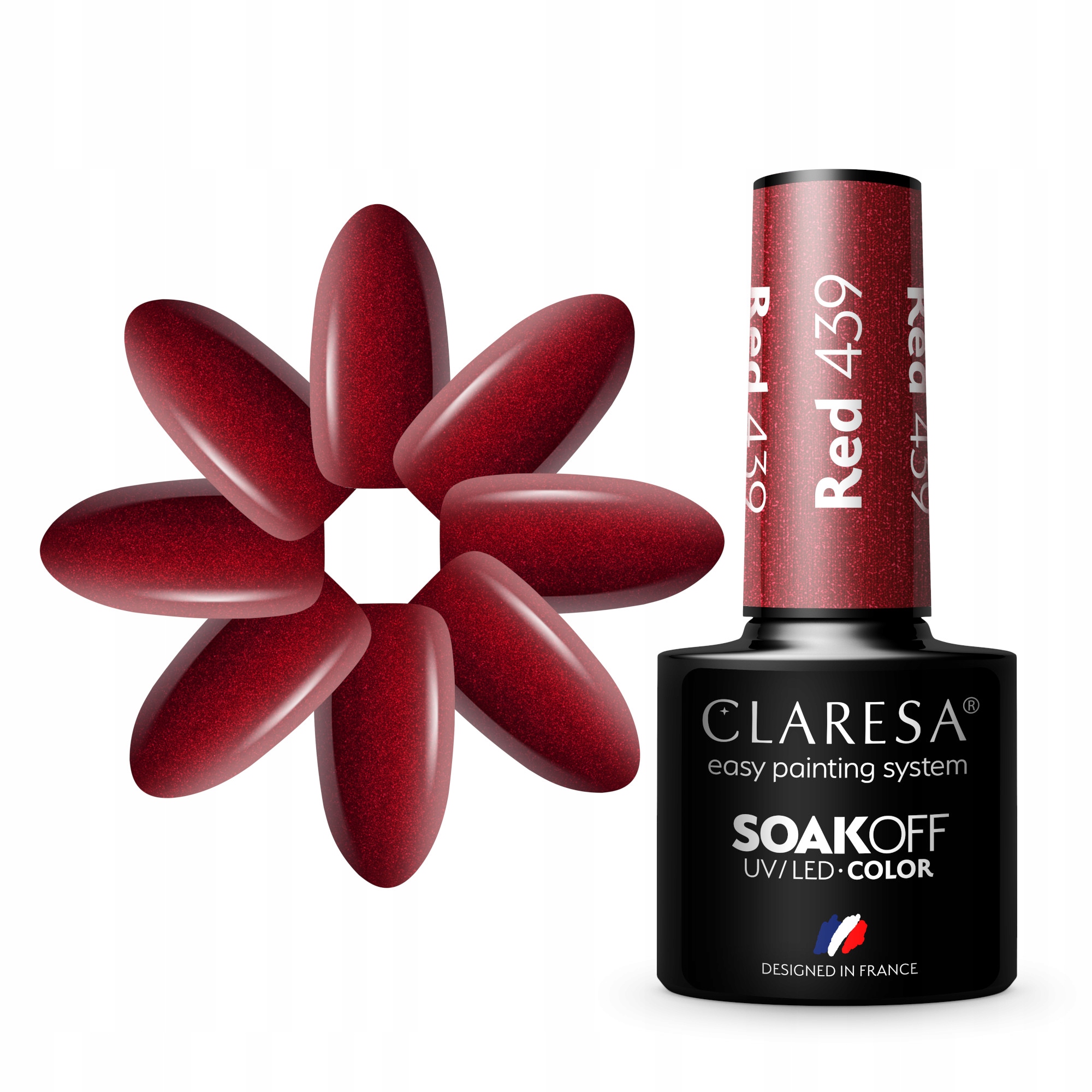 

Claresa Czerwony Lakier Hybrydowy Red 439 5ml