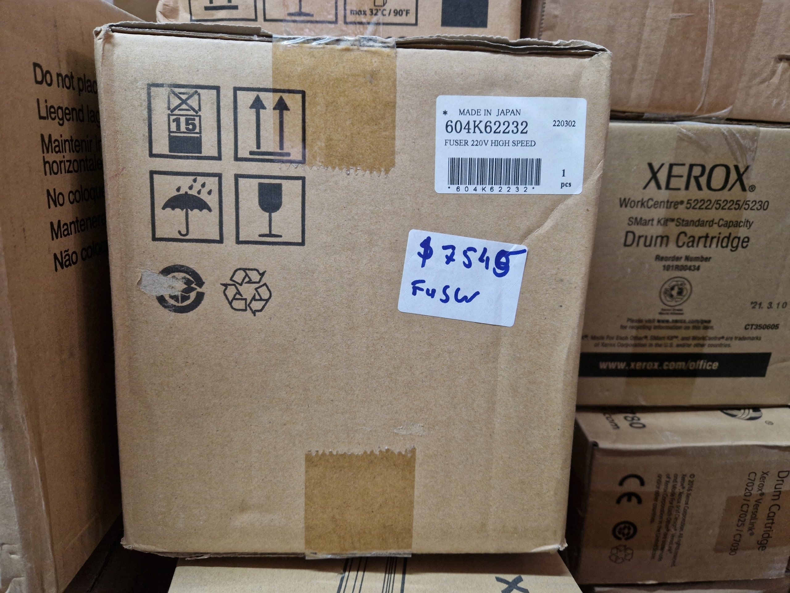 Fuser Xerox 604K62230 604K62231 604K62232 641S00810 až 7545 7556 7845 7855