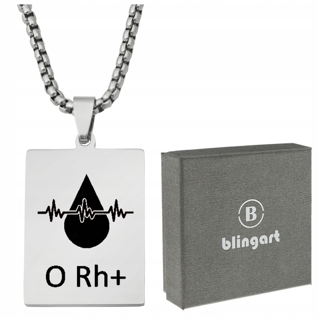 

Nieśmiertelnik Medyczny Ice Sos grupa Krwi kolory