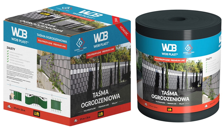 

Wdb Taśma Premium Line 19cmx26m RAL7016 antracyt