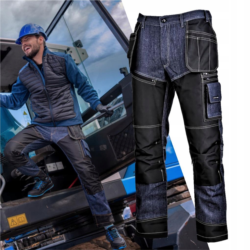 LAHTI PRO Spodnie robocze do pasa JEANS r. M