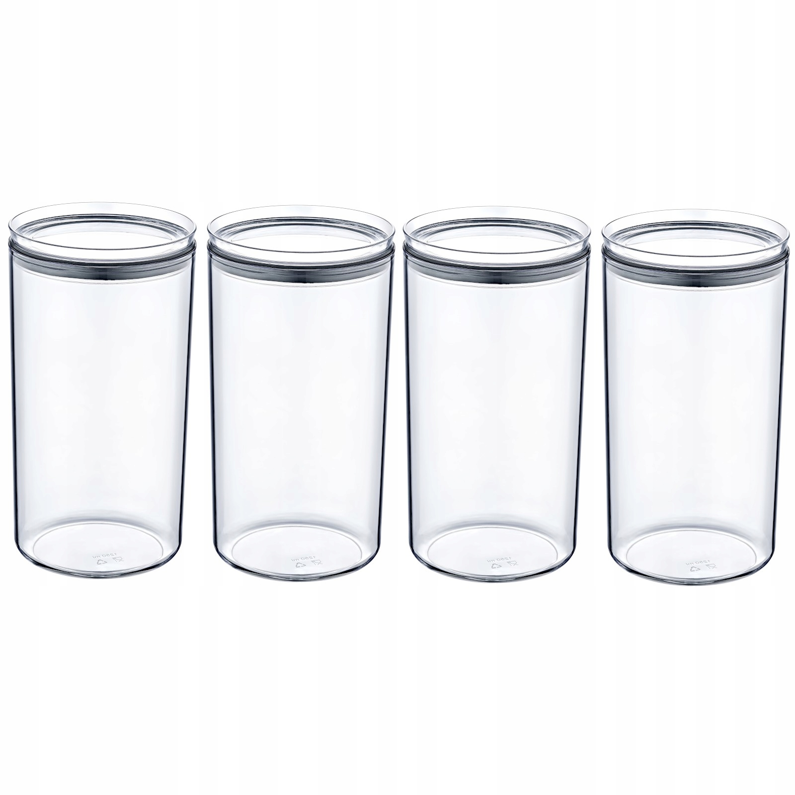 

Zestaw 4 pojemników kuchennych Crystal 1.25 L