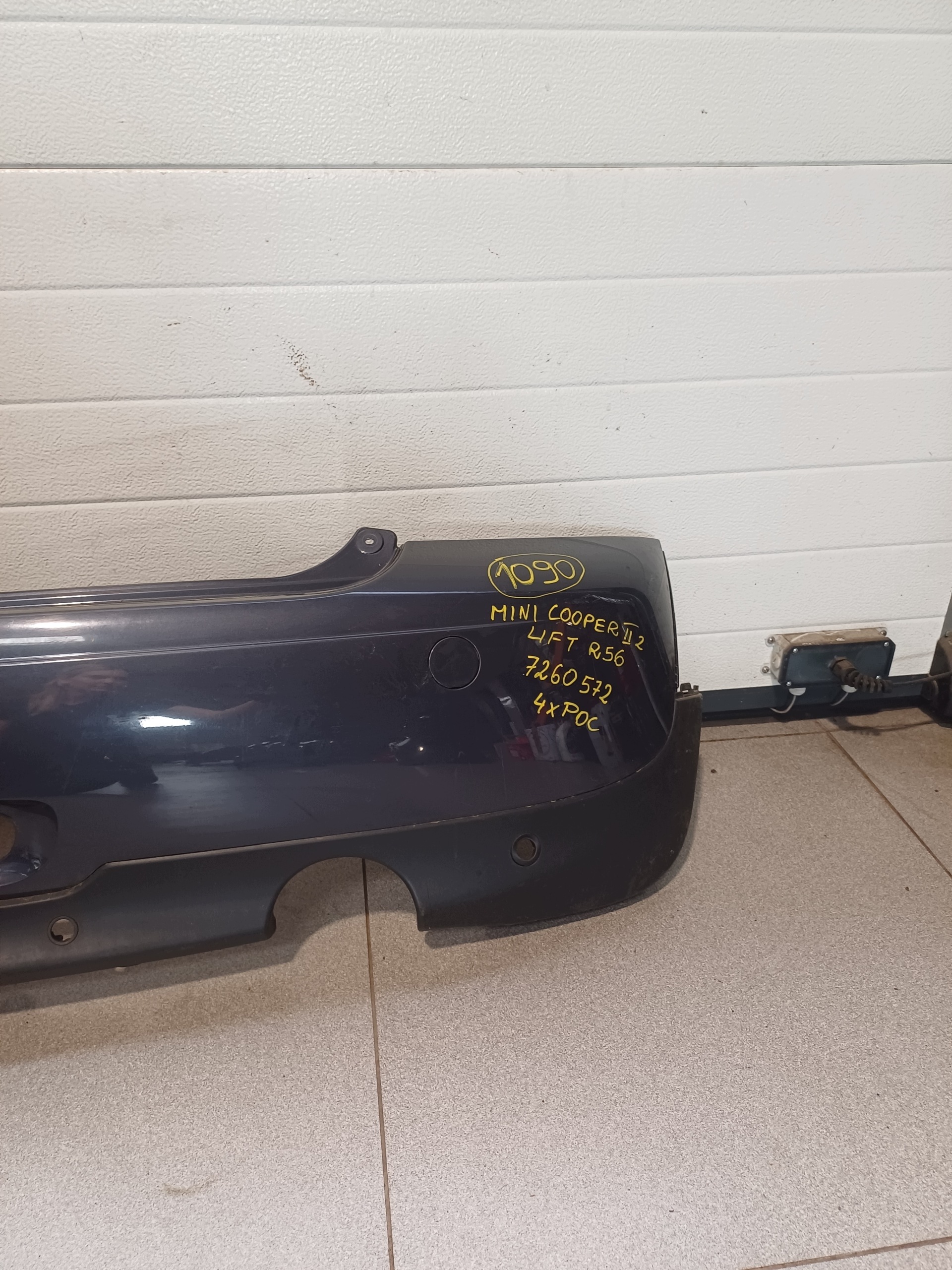 bumper rear part rear MINI COOPER II 2 LIFT R56 7260572 4 X PDC