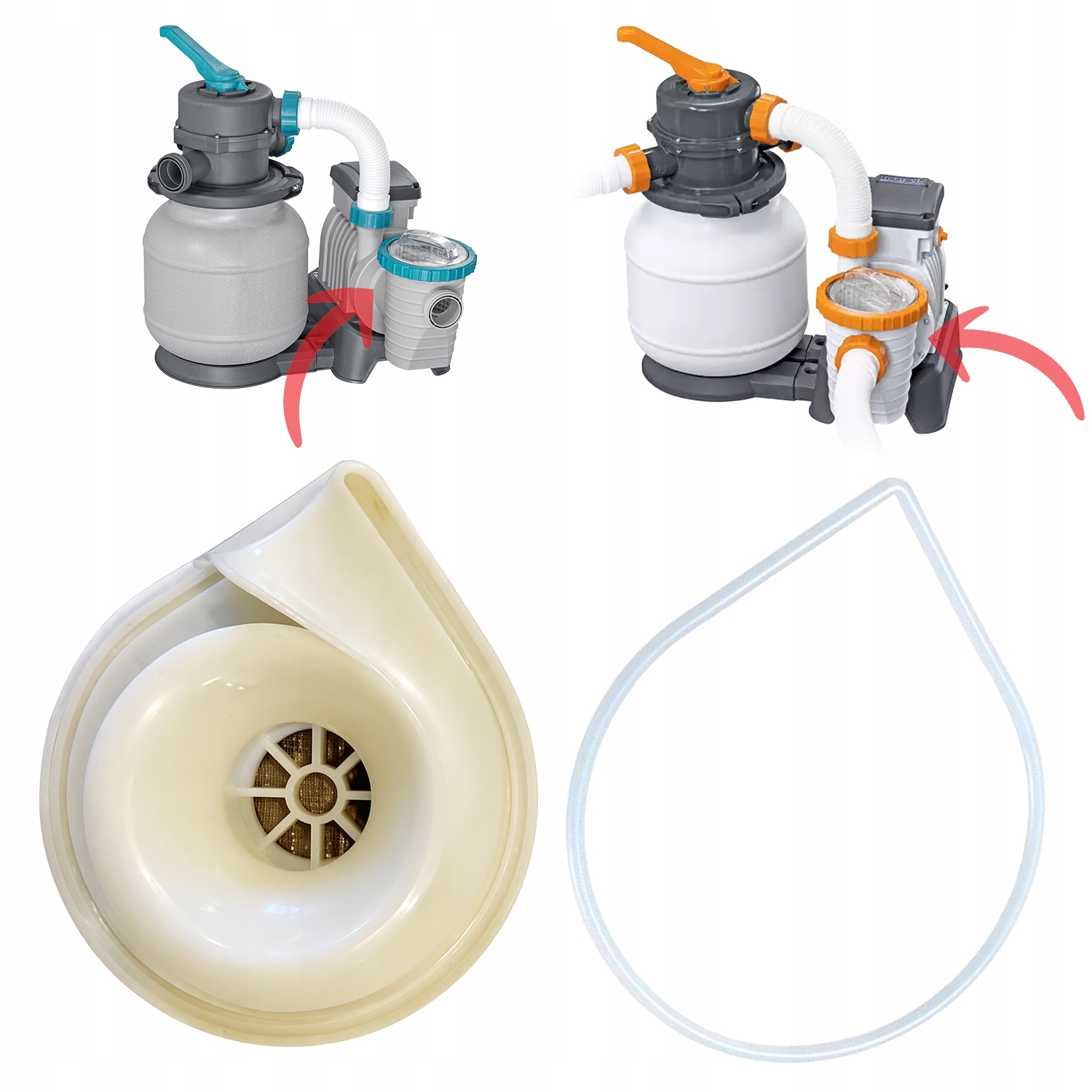 Těsnění spojující motor pískové pumpy 58497 Bestway Flowclear