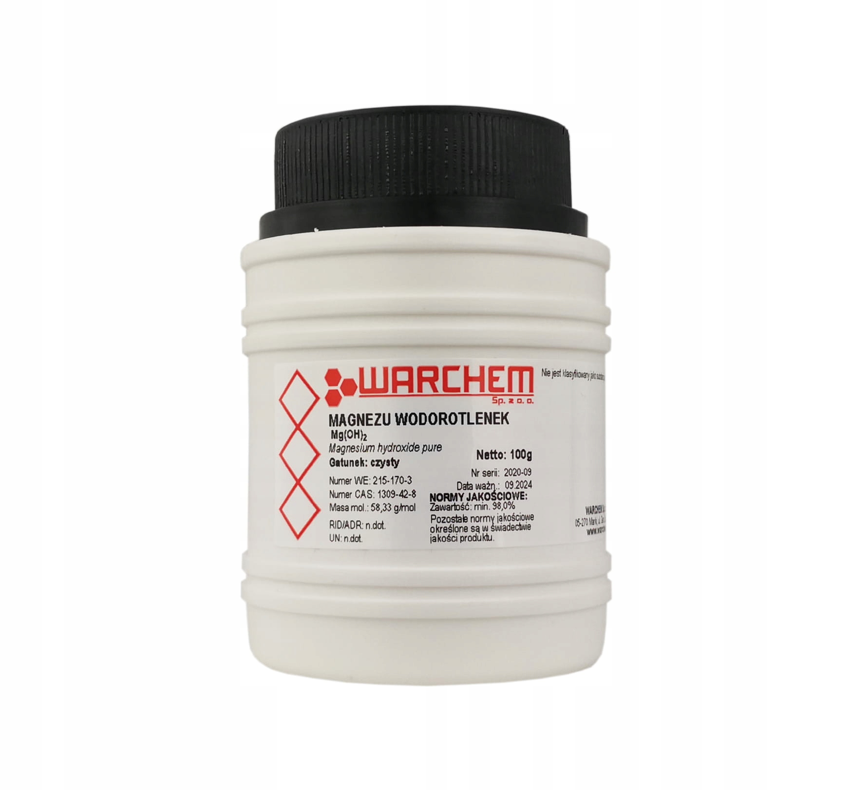 

Wodorotlenek Magnezu - czysty - 100g