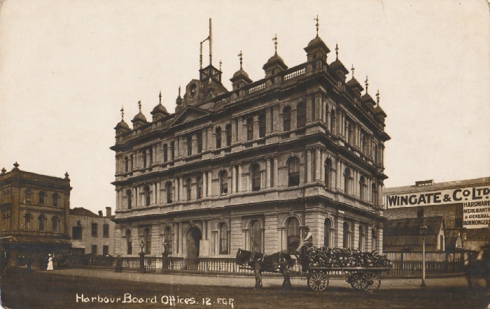 [Nový Zéland, Auckland] Harbor Kancelária 1912