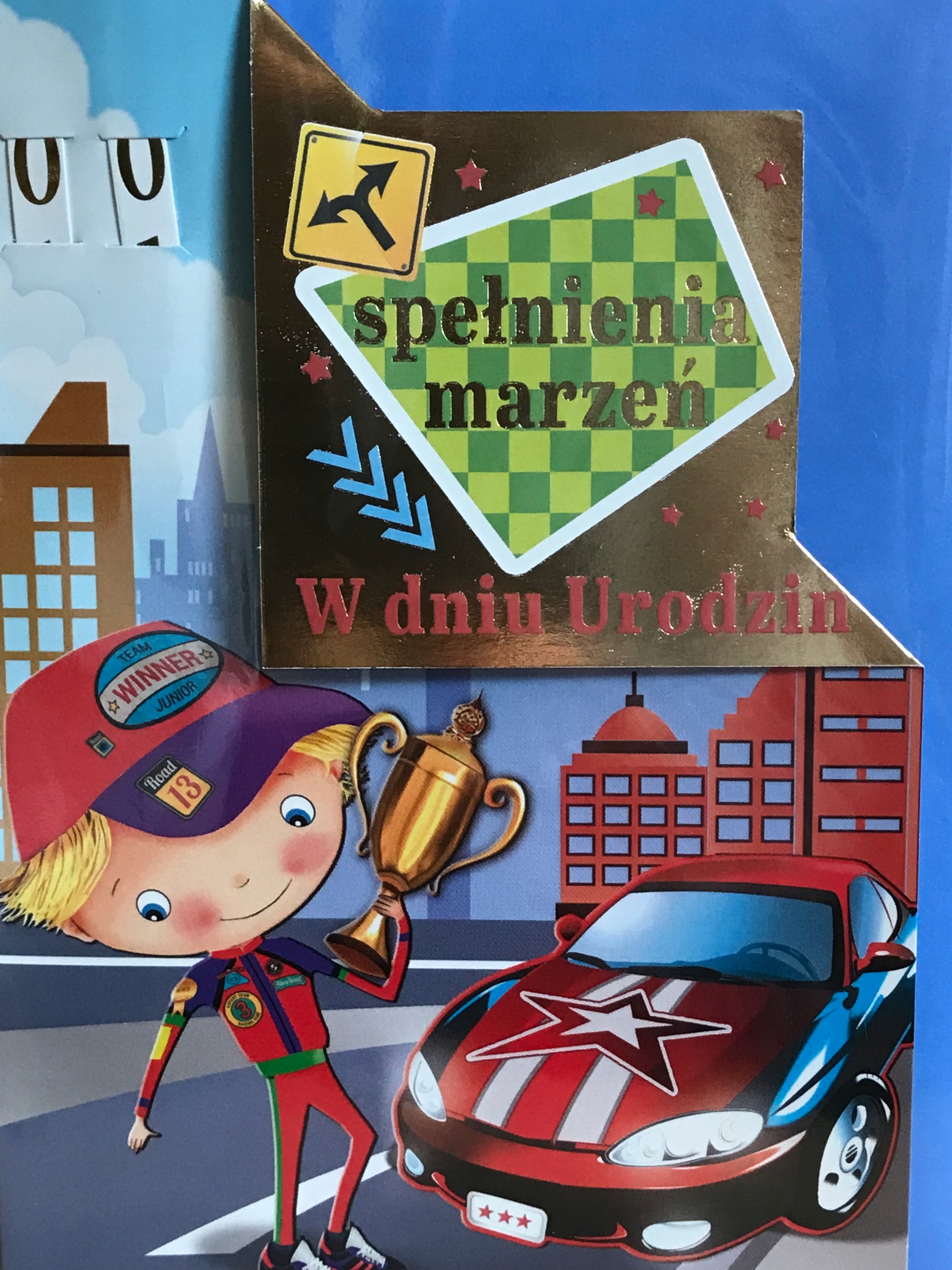 Kartka Urodzinowa chłopak życzenia ustaw wiek