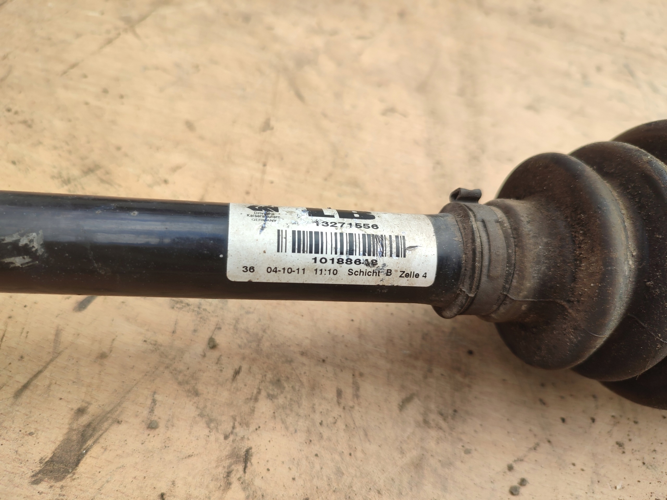 semi-axis right long OPEL ASTRA J LB 1.4T 13271556