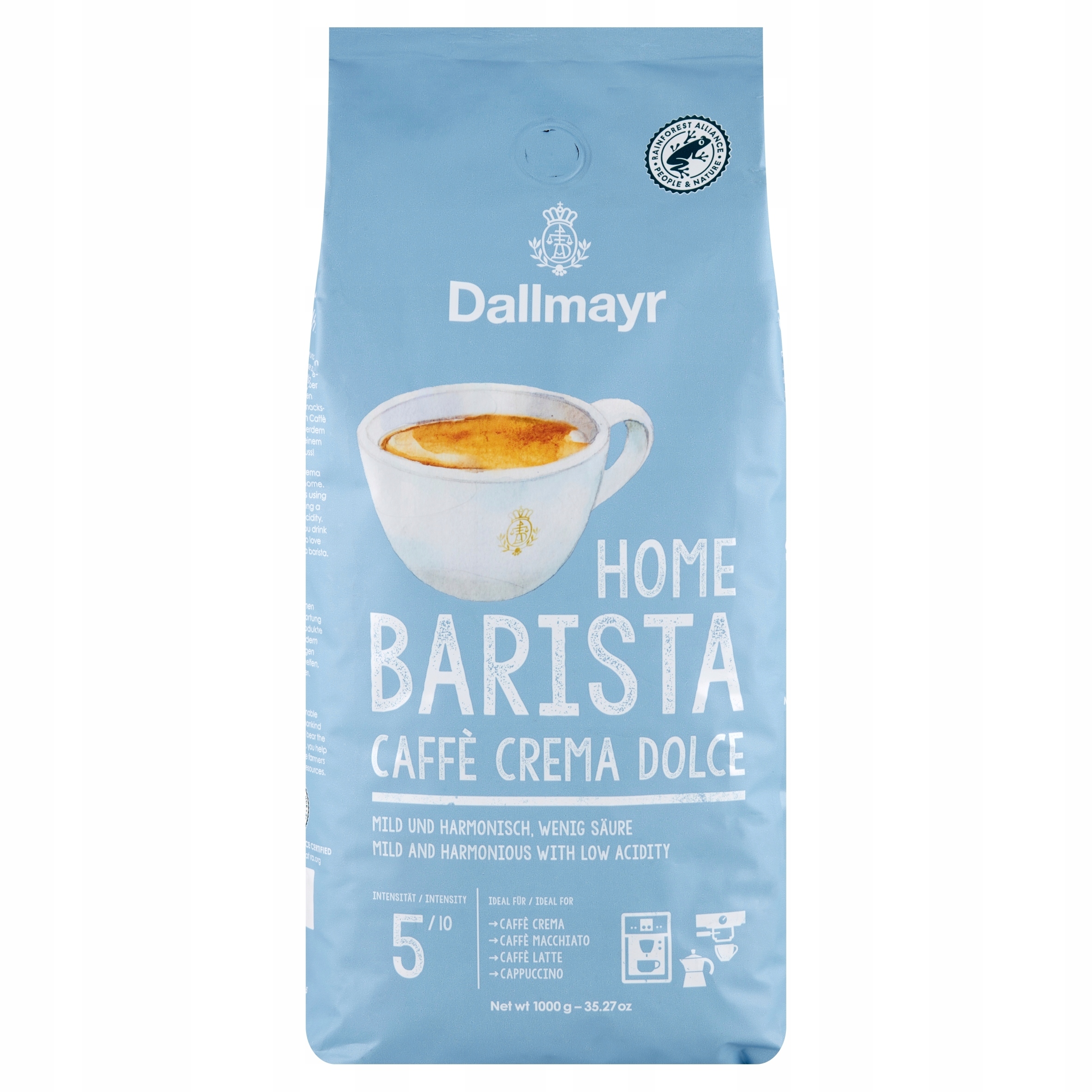 Levně Dallmayr Barista Caffe Crema Dolce 1kg zrnková