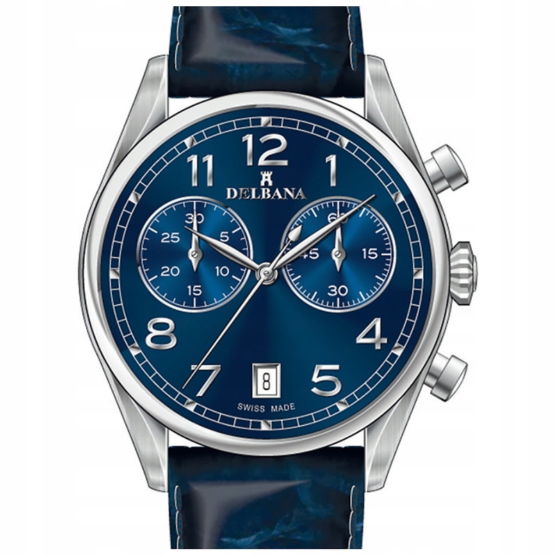 Pánské Hodinky Delbana 41601.754.6.042 s modrým řemínkem