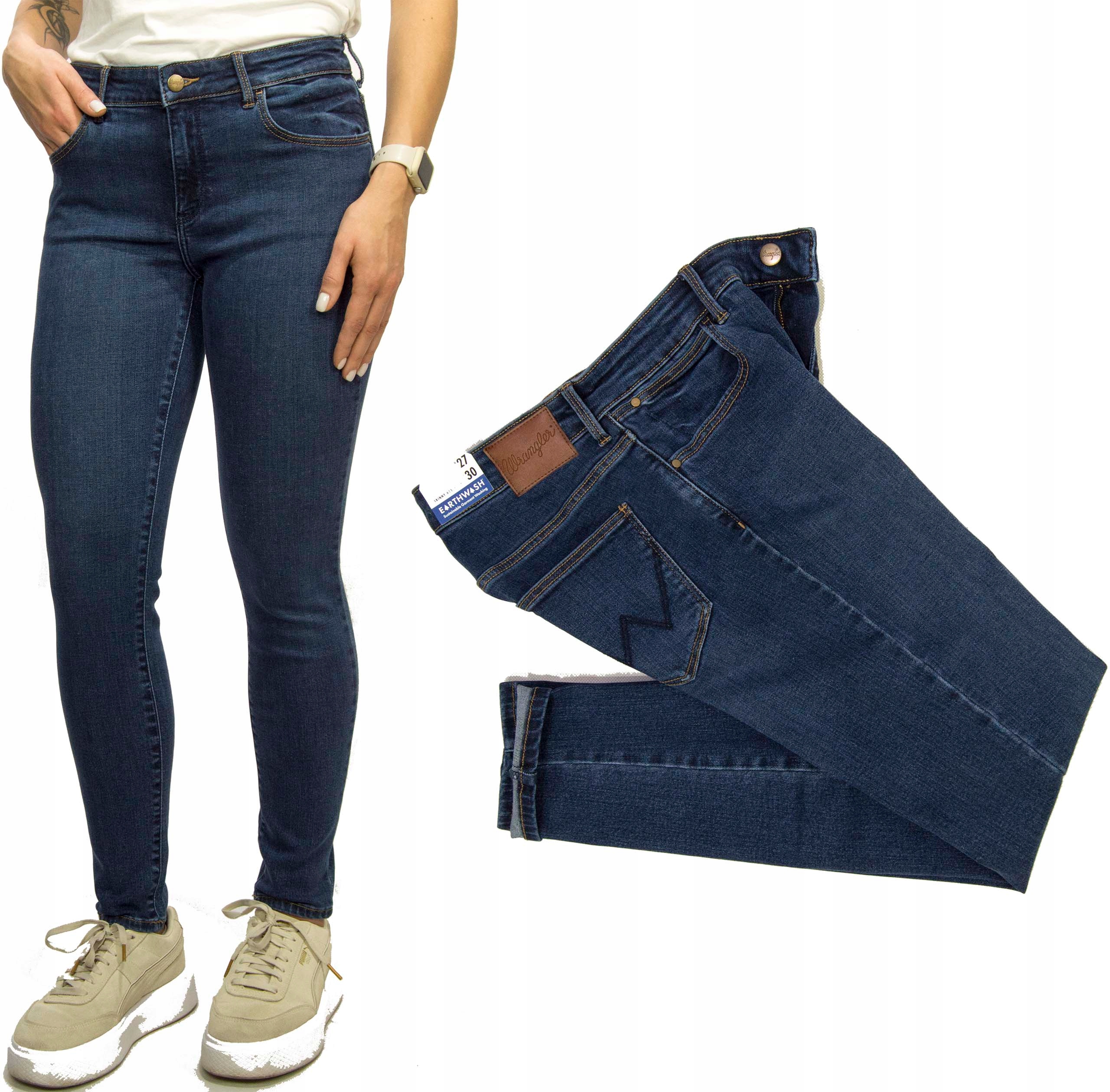 Wrangler Skinny Star damskie spodnie jeans W27 L32