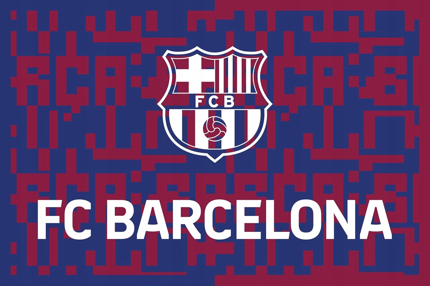 Oficjalnie licencjonowana flaga Fc Barcelona 150 x 100 cm Hologram