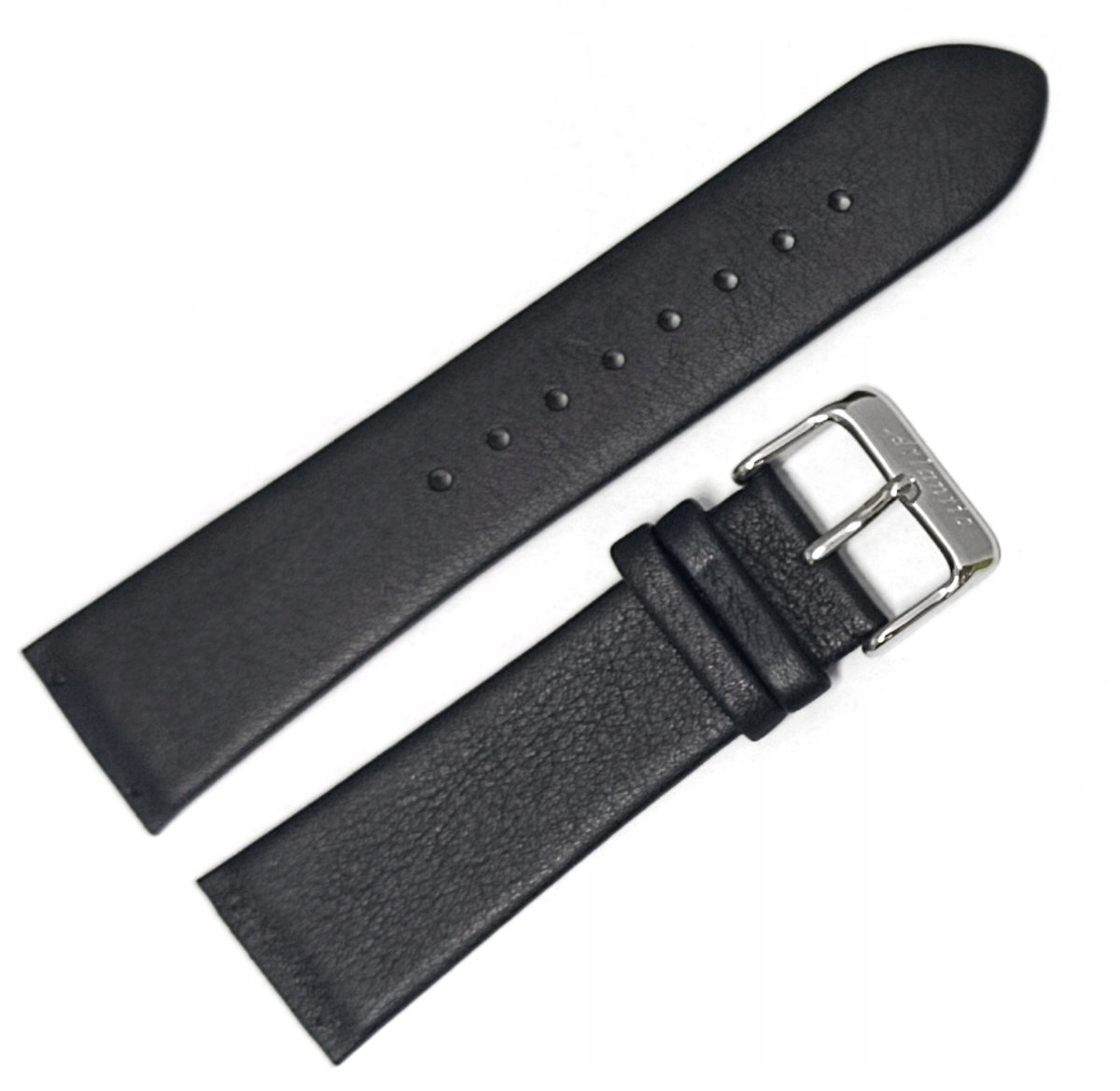 Originální Kožený Černý Řemínek Na Hodinky Atlantic Seatrend 23 mm Na Šrouby