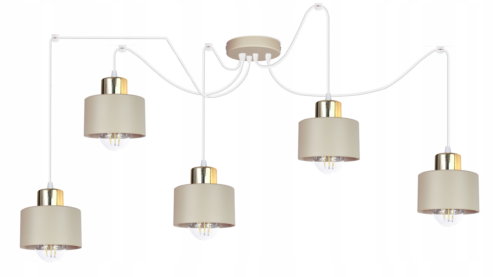 Lustrová závěsná stropní lampa Pajak Loft 5 lamp nad stůl do obývacího pokoje Led