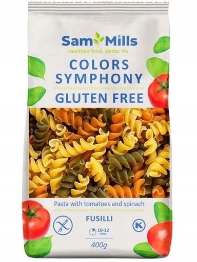 Levně 5 x Těstoviny 3-barevné, bezlepkové Fusilli 400 g Sam Mills