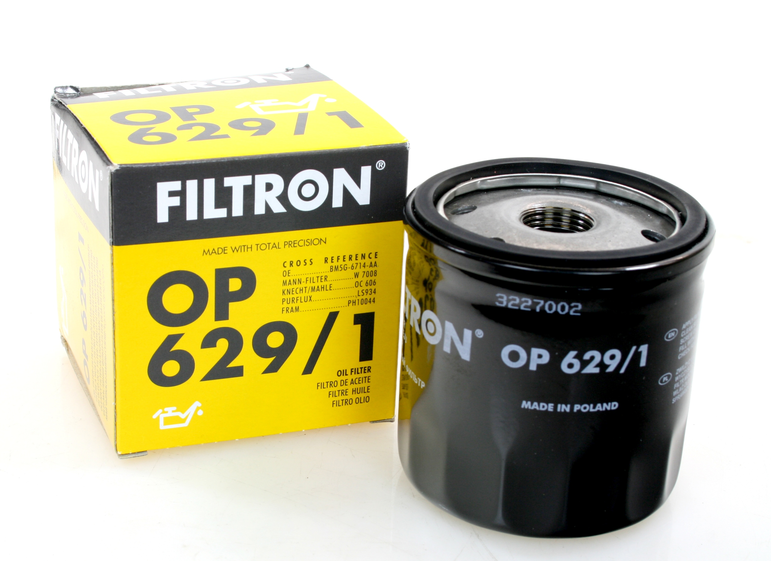 

Filtr Oleju Filtron OP629/1 Ford Volvo Mazda
